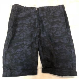 Theory Men’s Shorts / Black and Blue/ NWOT